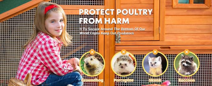 Chicken Wire Fencing, 19Gauge, Vinyl PVC Coated Mesh, Welded Wire Mesh, Perfect For Gopher Wire, Rodent Mesh, Tree Guard, Chicken Coop 0