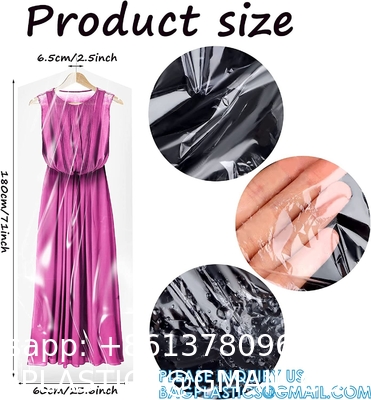Dry Cleaner Bags, Clothing Protector Covers Dustproof Clothing Dust Cover Laundry Travel Clothes Storage