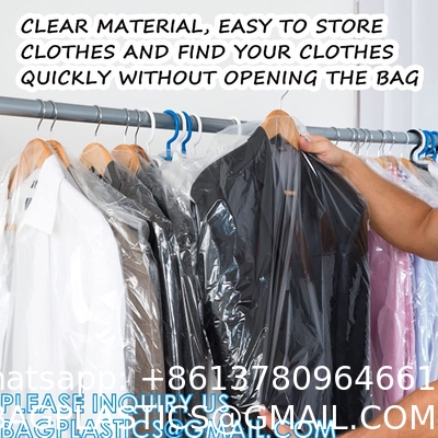 Dry Cleaner Bags, Clothing Protector Covers Dustproof Clothing Dust Cover Laundry Travel Clothes Storage