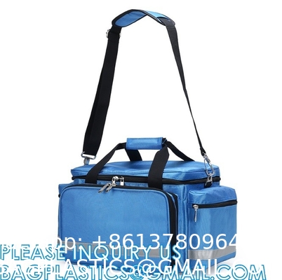 Red First Responder Bag Trauma Backpack, Medical Emergency Kits Storage Jump Bag Pack for EMT, EMS, Police