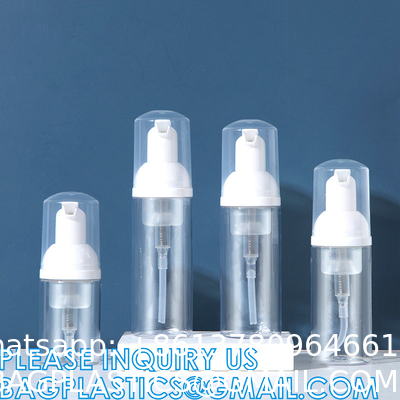 Foaming Dispenser Bottle, Travel Spray Bottle Container Cosmetics Bottle Transparent Dry Powder Spray Bottle