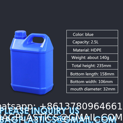 1L 2L 2.5L 3L 4L 5L 6L 10L Plastic Barrel Jerry Can For Oil Chemical Water Storage Chemical Jug Container