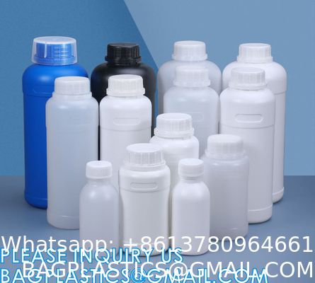 Sample Sealing, 500ml 1000ml HDPE Medical Chemical Usage Laboratory Powder Jar, Lab Plastic Reagent Bottle