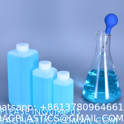 Square Chemical Plastic Biochemistry Medical Reagent Bottle 30ml 50ml 60ml 150ml 500ml 1000ml Custom Capacity