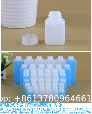 Square Chemical Plastic Biochemistry Medical Reagent Bottle 30ml 50ml 60ml 150ml 500ml 1000ml Custom Capacity