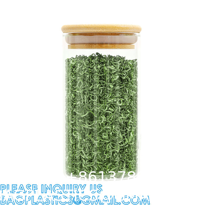 Plastic Glass Test Tubes with Cork Stoppers, Liquid Sample Vial, Leak-Proof, Jars Tube Containers With Wood Lid