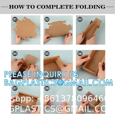 Rectangle Drawer Kraft Boxes Small Cardboard Present Packaging Boxes For Party Favor Treats, Candy And Jewelry Crafts
