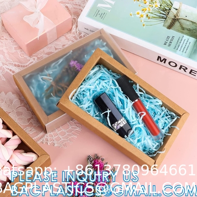 Rectangle Drawer Kraft Boxes Small Cardboard Present Packaging Boxes For Party Favor Treats, Candy And Jewelry Crafts