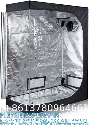 Grow Tent, Growing Room, 600D Mylar Highly Reflective Aluminum Hydroponic Plant Growing Tent Insulation Grow Room