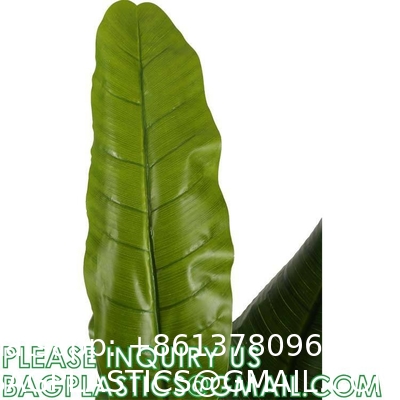 Artificial Banana Tree 6ft Tall 22 Large Leaves Triple Stalk Faux Banana Silk Tree Artificial Banana Leaf Plant