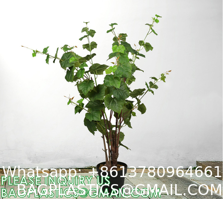 Artificial Greenery Chain Grapes Vines Leaves Foliage Simulation Fruits for Home Room Garden Wedding Garland Outside