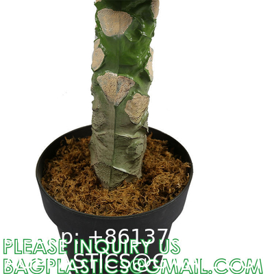 Artificial Trees for Home Decor Plants Large Artificial Tree Branch Green Leaves Real Touch Fake Papaya Tree
