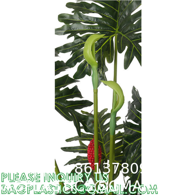 Artificial Plants 15 Inch Artificial Dripping Guanyin Tree Faux Plants Décor Indoor Outdoor,Fake Plastic Plants