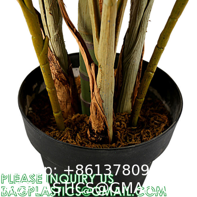 Gorgeous Cycas Revoluta Sago Palm Tree Artificial Plant with Nursery Pot, Feel Real Technology, 28 Long & Giant