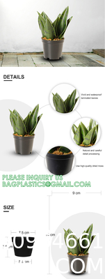Artificial Snake Plant 26 inches Fake Sansevieria Artificial Potted Plants for Indoor and Outdoor, Home, Office