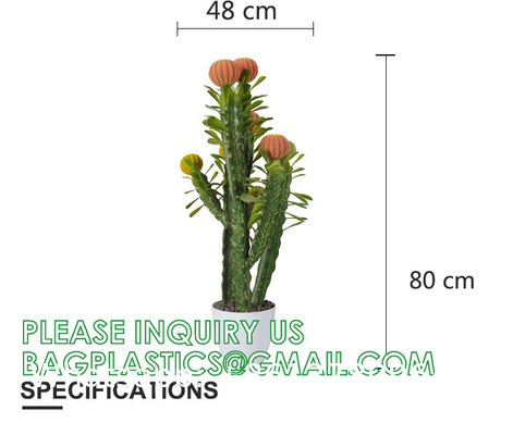 Artificial Cactus Fake Big Cactus 36 Inch Faux Cacti Plants For Home Garden Office Store Decoration