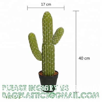 Pear Cactus Artificial Cactus Fake Big Cacti Pick Tall Faux Bunny Ear Plants for Home Garden Office Store Decor