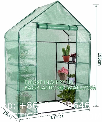 Winter Mini Home Flower Plant Outdoor Sloping Top Waterproof Backyard Walking Plastic Garden Greenhouse Walk In