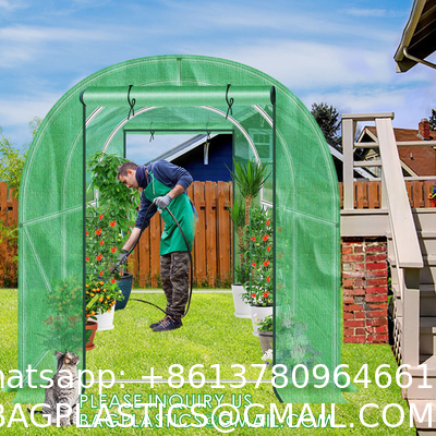 Winter Mini Home Flower Plant Outdoor Sloping Top Waterproof Backyard Walking Plastic Garden Greenhouse Walk In