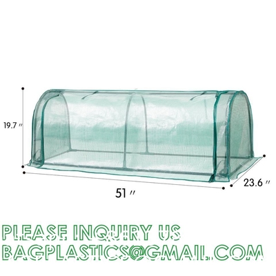 Heavy-Duty Poly Balcony Large Walk In Tunnel Plastic Greenhouse Tent For Winter Indoor Garden Winter PVC Mini