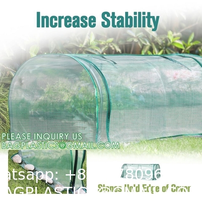 Heavy-Duty Poly Balcony Large Walk In Tunnel Plastic Greenhouse Tent For Winter Indoor Garden Winter PVC Mini