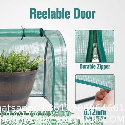 Heavy-Duty Poly Balcony Large Walk In Tunnel Plastic Greenhouse Tent For Winter Indoor Garden Winter PVC Mini