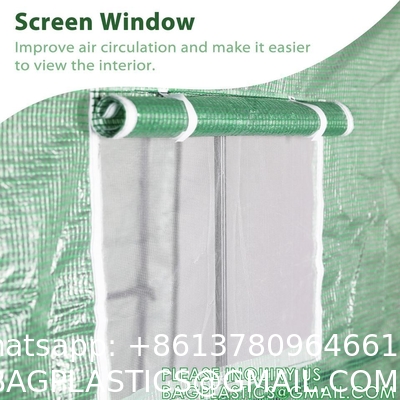 Heavy-Duty Poly Balcony Large Walk In Tunnel Plastic Greenhouse Tent For Winter Indoor Garden Winter PVC Mini