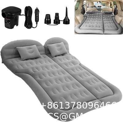 SUV Mattress Camping Bed Cushion Pillow - Inflatable Thickened Car Air Bed with Pump Portable Sleeping Pad Mattr