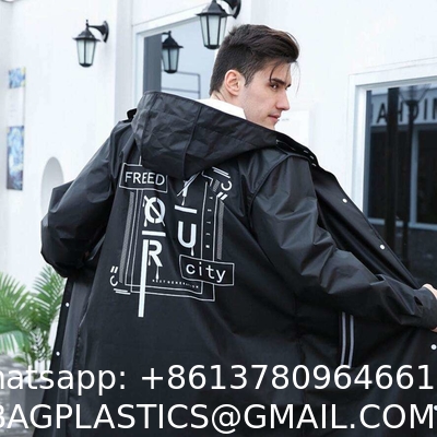Long Raincoat, Men Rainwear, Motorcycle Riding Recycle Non-disposable Durable Rain Gear Ponchos Raincoats, thick suit