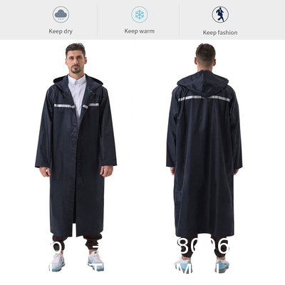 Long Raincoat, Men Rainwear, Motorcycle Riding Recycle Non-disposable Durable Rain Gear Ponchos Raincoats, thick suit