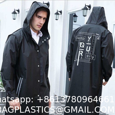 Long Raincoat, Men Rainwear, Motorcycle Riding Recycle Non-disposable Durable Rain Gear Ponchos Raincoats, thick suit