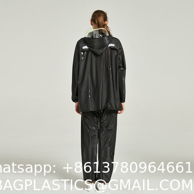 Long Raincoat, Men Rainwear, Motorcycle Riding Recycle Non-disposable Durable Rain Gear Ponchos Raincoats, thick suit