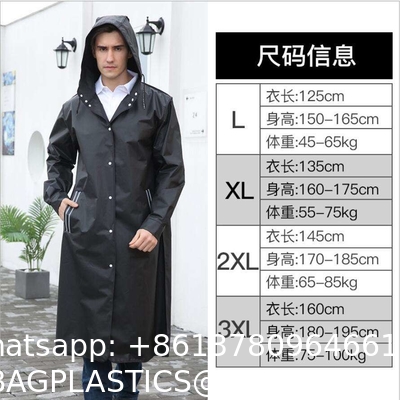 Long Raincoat, Men Rainwear, Motorcycle Riding Recycle Non-disposable Durable Rain Gear Ponchos Raincoats, thick suit