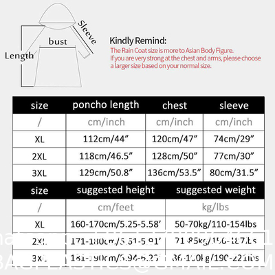 Long Raincoat, Men Rainwear, Motorcycle Riding Recycle Non-disposable Durable Rain Gear Ponchos Raincoats, thick suit