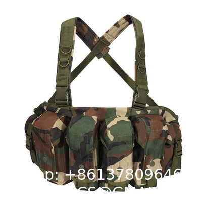 Backcountry Survival Tactical Chest Vest Radio Harness Bag Holster Molle Vest Gear Bag Hunting Waist Bag