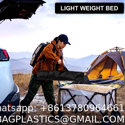 Folding Metal Bunk Cot Steel Frame Sleep Adjustable Foldable Portable Single Outdoor Camping Bed
