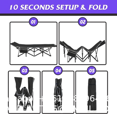 Oversized Portable Foldable Outdoor Bed for Adults Kids, Heavy Duty Cot Traveling Gear Supplier, Office Nap, Beach