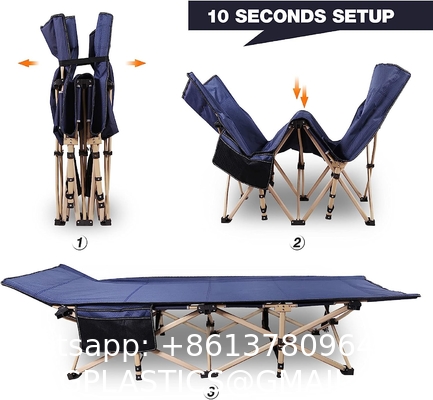 Lightweight Portable Outdoor Products Camping Foldable Comfortable Single Bed Portable Sleeping Cot Camp Office
