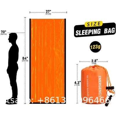 Emergency Sleeping Bag 2 Pack Lightweight Survival Sleeping Bags Thermal Sack Portable Emergency Blanket Campin