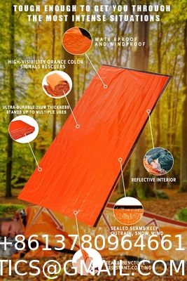 Emergency Sleeping Bag 2 Pack Lightweight Survival Sleeping Bags Thermal Sack Portable Emergency Blanket Campin