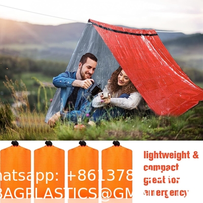 Emergency Sleeping Bag 2 Pack Lightweight Survival Sleeping Bags Thermal Sack Portable Emergency Blanket Campin