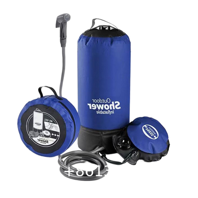 Outdoors Camping Hiking Pressure Shower Hiking Gear Portable Shower Bag, Travel Shower, Pump Pressure Inflatable