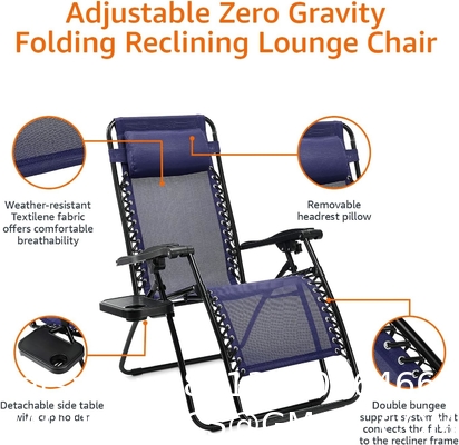 Modern Outdoor Sillas Portable Reclining Lightweight Folding Metal Camping Beach Relaxing Chair