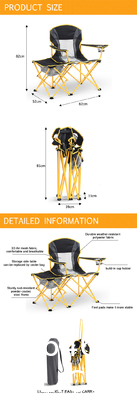 Folding Stool Backpack Insulated Cooler Bag, Collapsible Camping Hunting Fishing Multifunction Chair Front Pocket