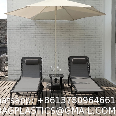 Folding Outdoor Chaise Lounge Chair, 5-Position Adjustable Beach, Sunbathing, Patio, Pool, Lawn, Lay Flat Portable