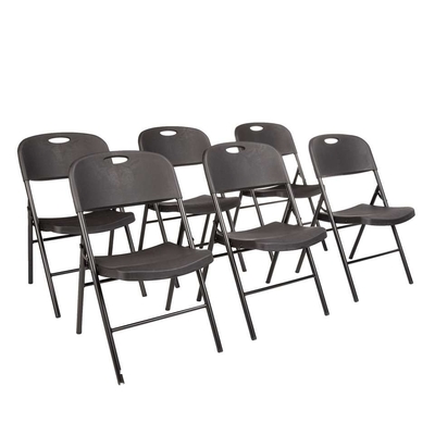 Wholesale Folding Portable Pp Plastic Metallic Frame Dinning Chair Plastic Chairs For Events