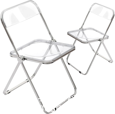 Wholesale Folding Portable Pp Plastic Metallic Frame Dinning Chair Plastic Chairs For Events