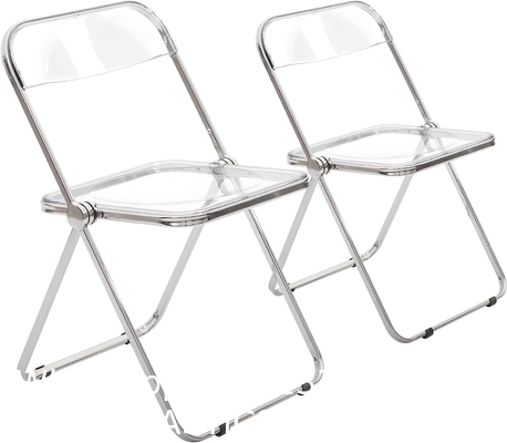 Wholesale Folding Portable Pp Plastic Metallic Frame Dinning Chair Plastic Chairs For Events
