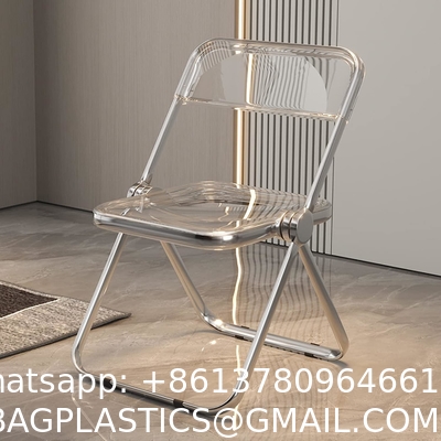 Wholesale Folding Portable Pp Plastic Metallic Frame Dinning Chair Plastic Chairs For Events