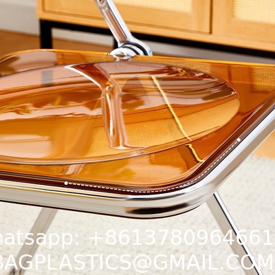 Wholesale Folding Portable Pp Plastic Metallic Frame Dinning Chair Plastic Chairs For Events